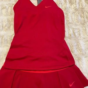 Nike tennis skirt with tennis shirt